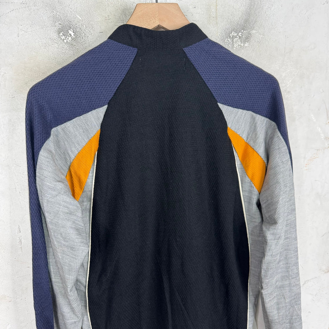 CDG Shirt Black/ Grey Mesh Paneled Track Jacket