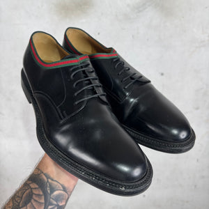Gucci Striped Cuff Derbys