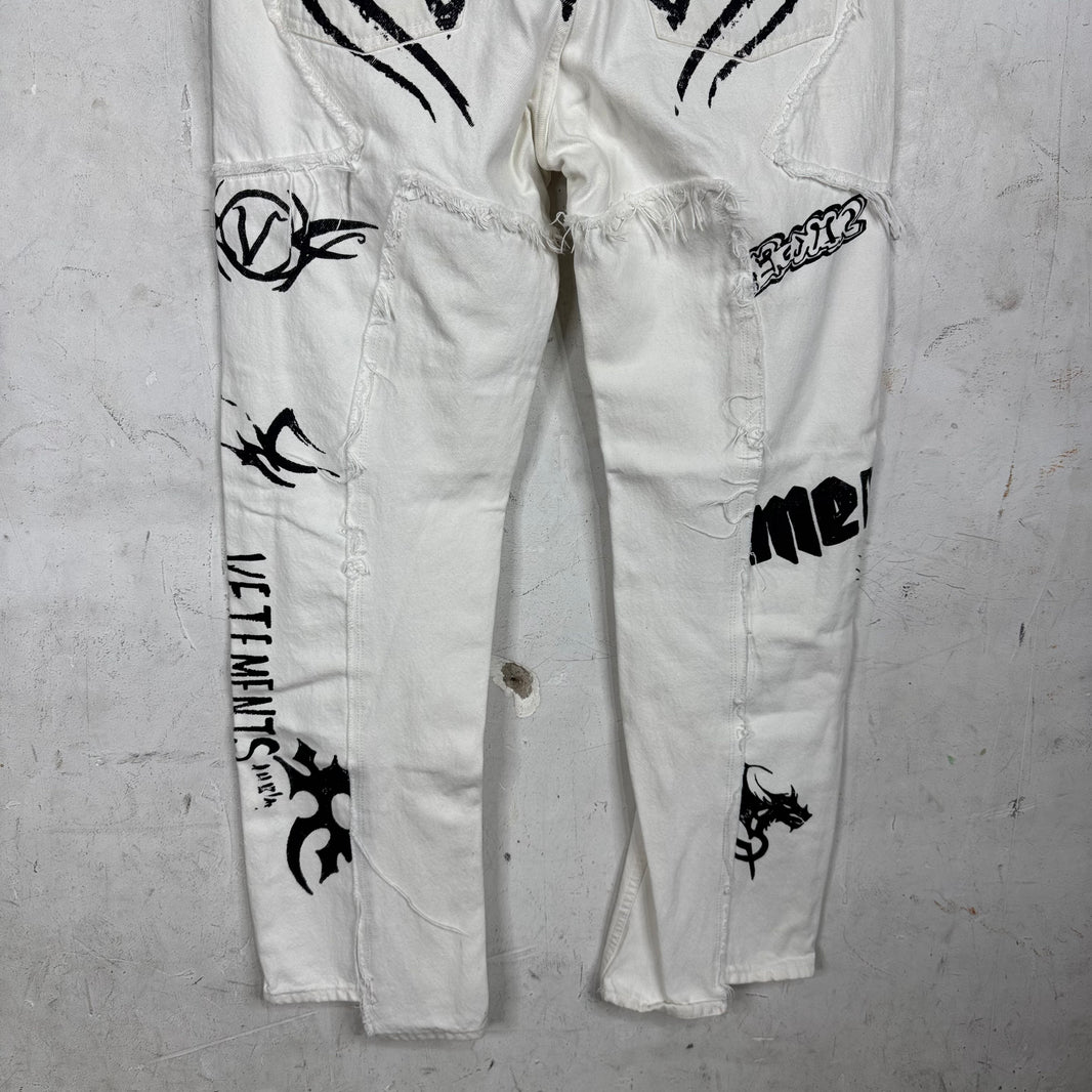 Vetements x Levis Rebuilt Tribal Jeans