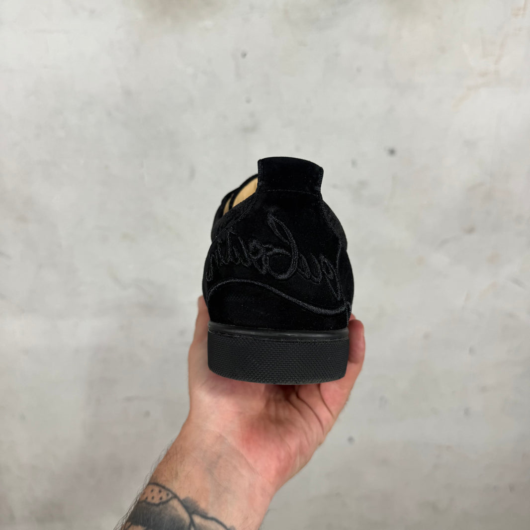 Christian Louboutin Studded Glitter Junior Sneakers