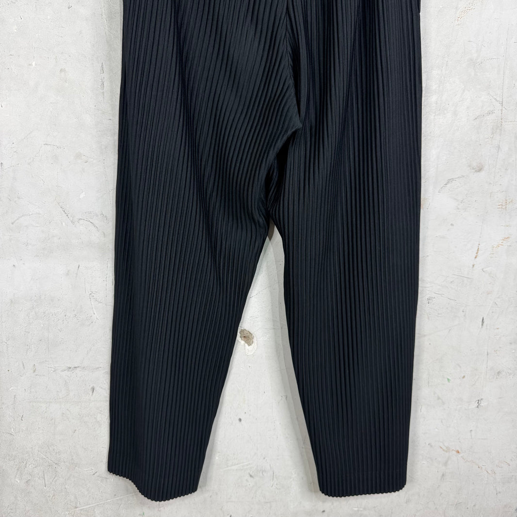 Issey Miyake Black Pleated Trousers