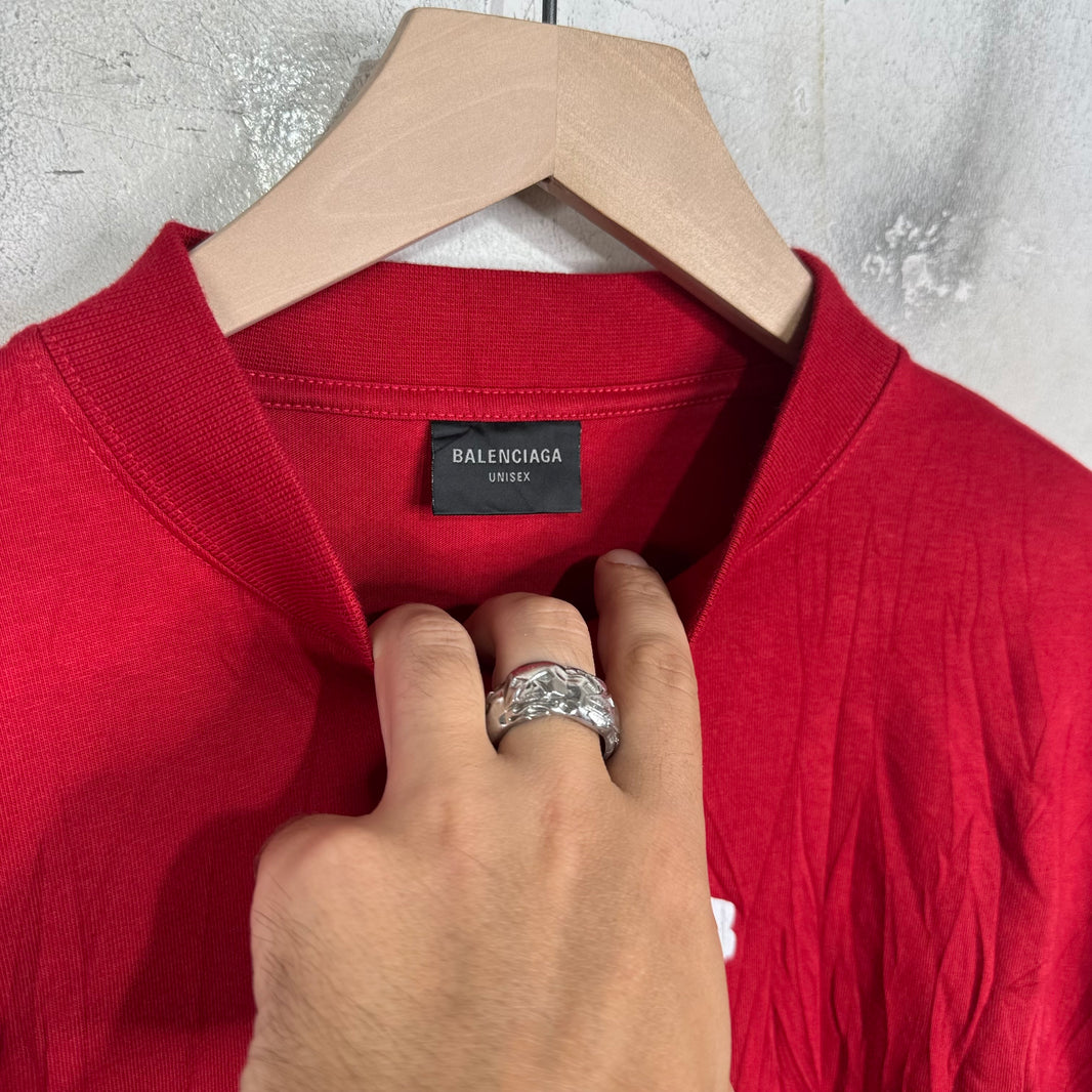 Balenciaga Keep Calm Distressed T-Shirt