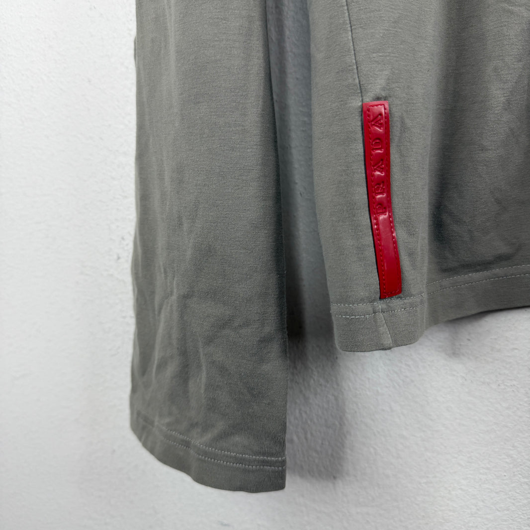 Prada Linea Rossa Gray Back Pocket LS shirt