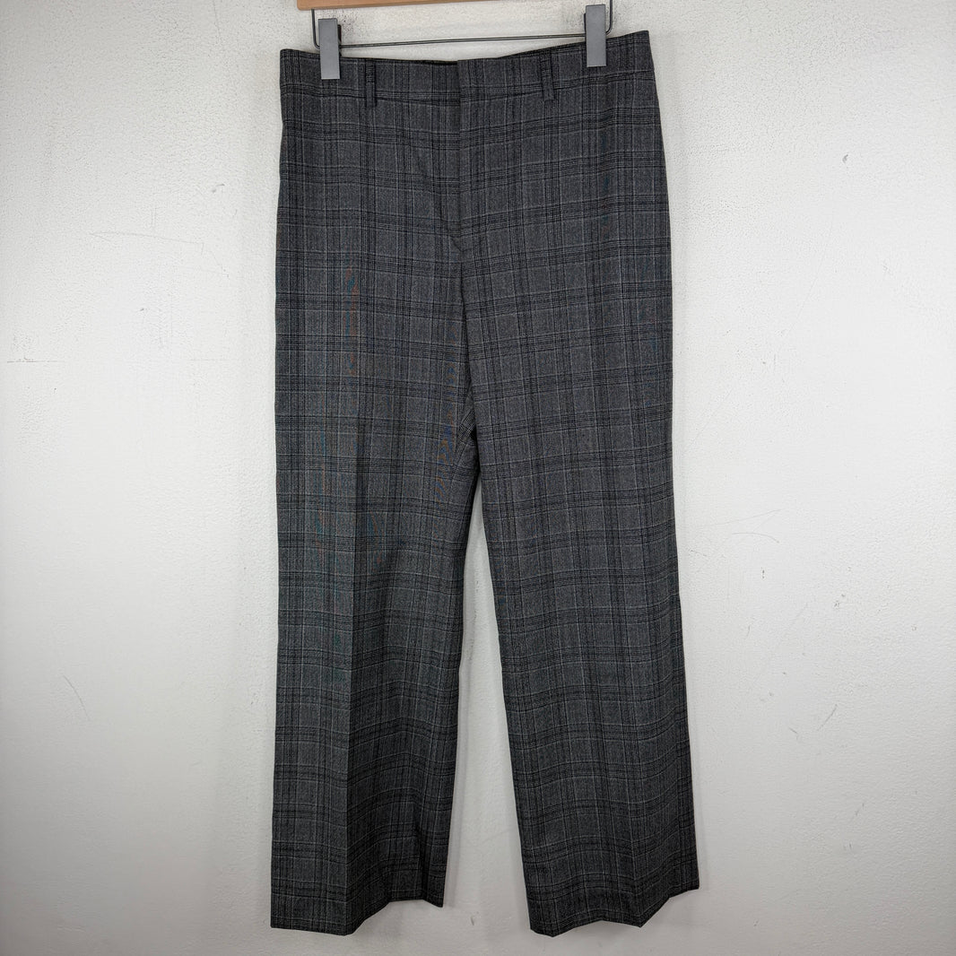 Celine Gray Plaid Trousers