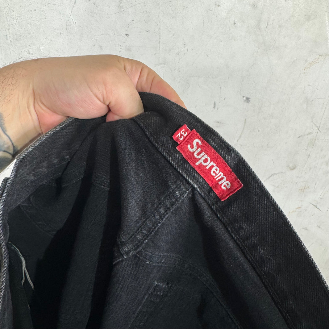 Supreme Faded Black Selvedge Jeans
