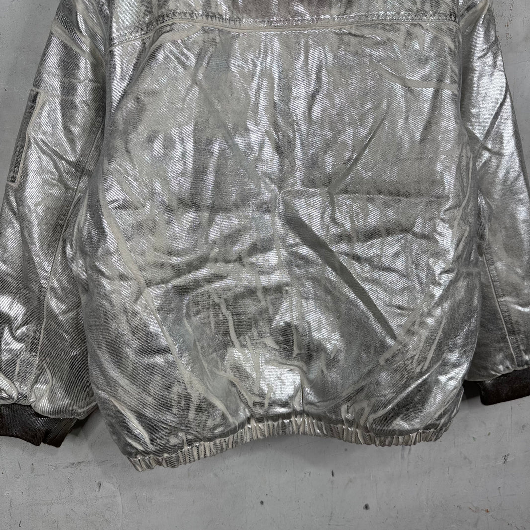 Supreme x MM6 Silver Foil Work Jacket