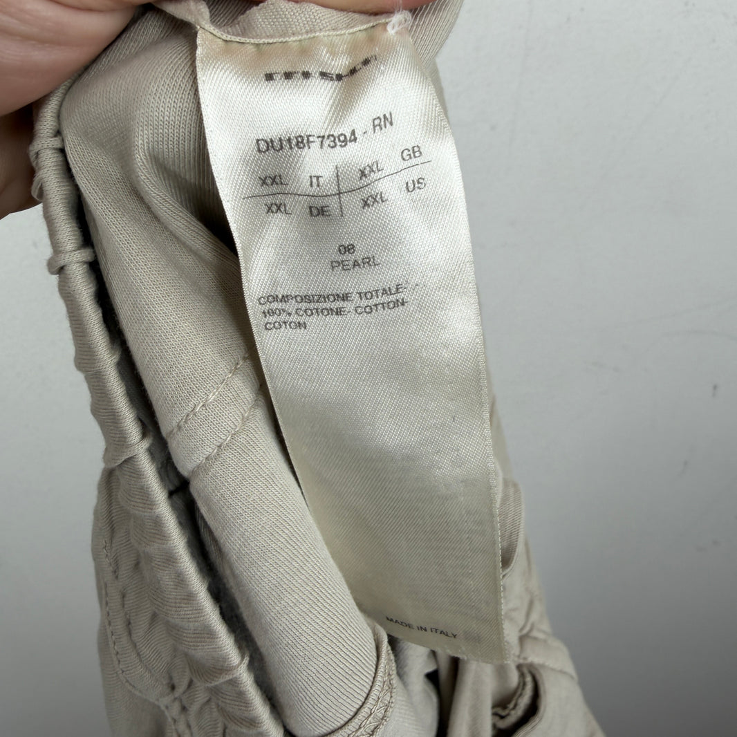 DRKSHDW Beige Long Drawstring Jogger Pants