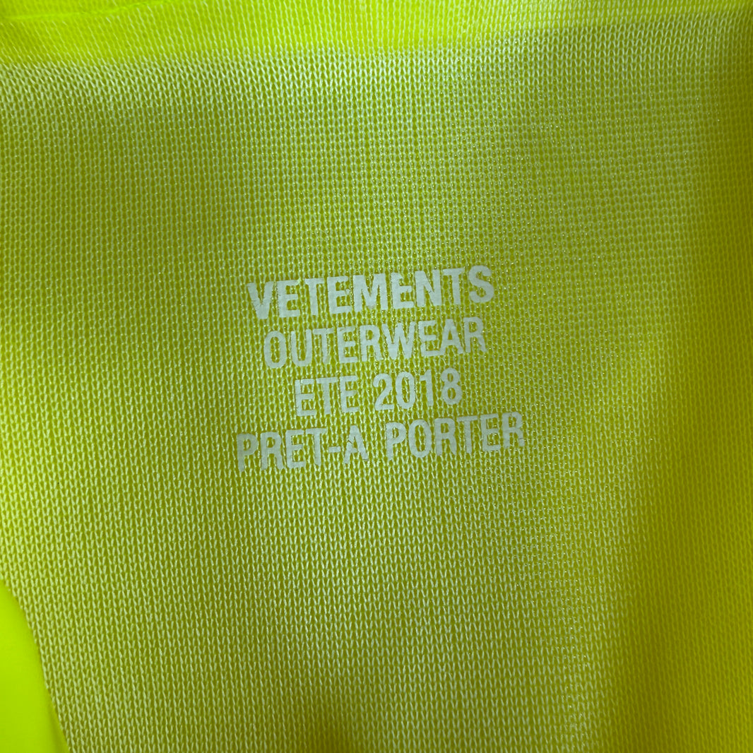 Vetements Neon Rain Coat