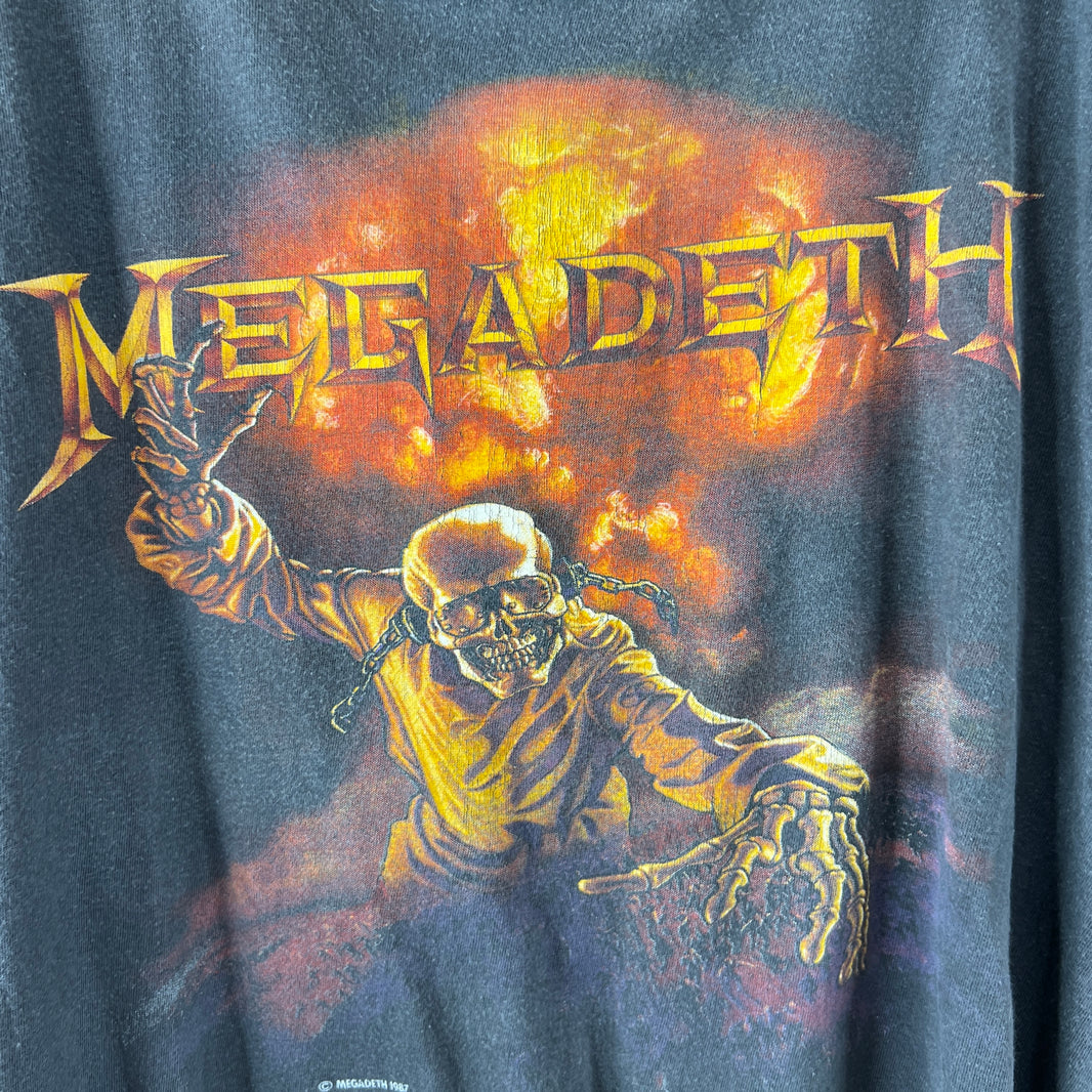 Vintage Megadeth Countdown To Extinction Cut Off T-Shirt