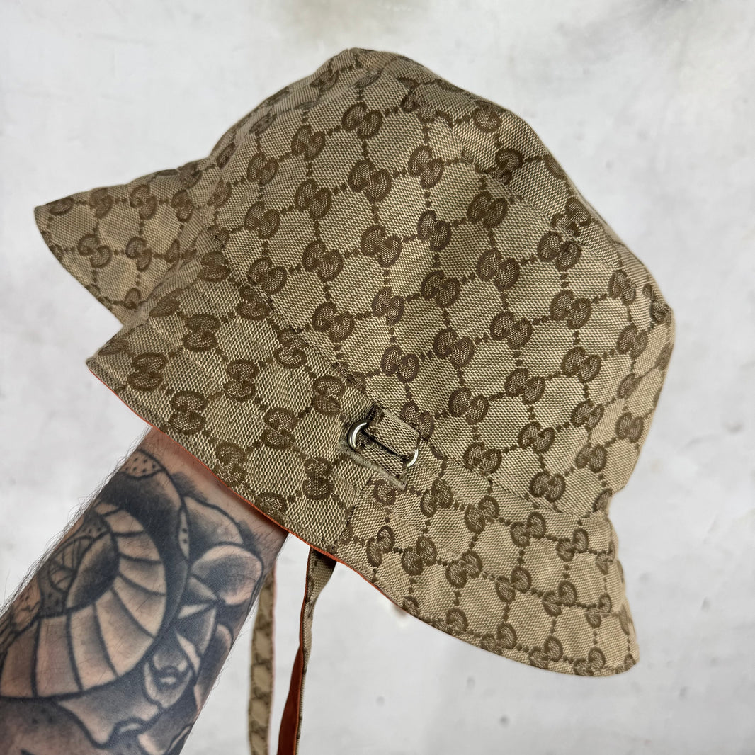 Gucci x TNF Monogram Safari Bucket Hat