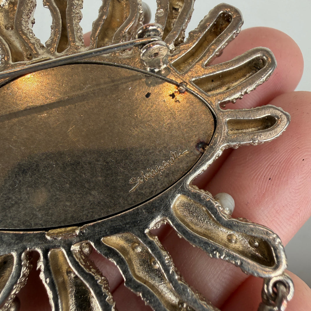 Schiaparelli Bursting Eye Brooch