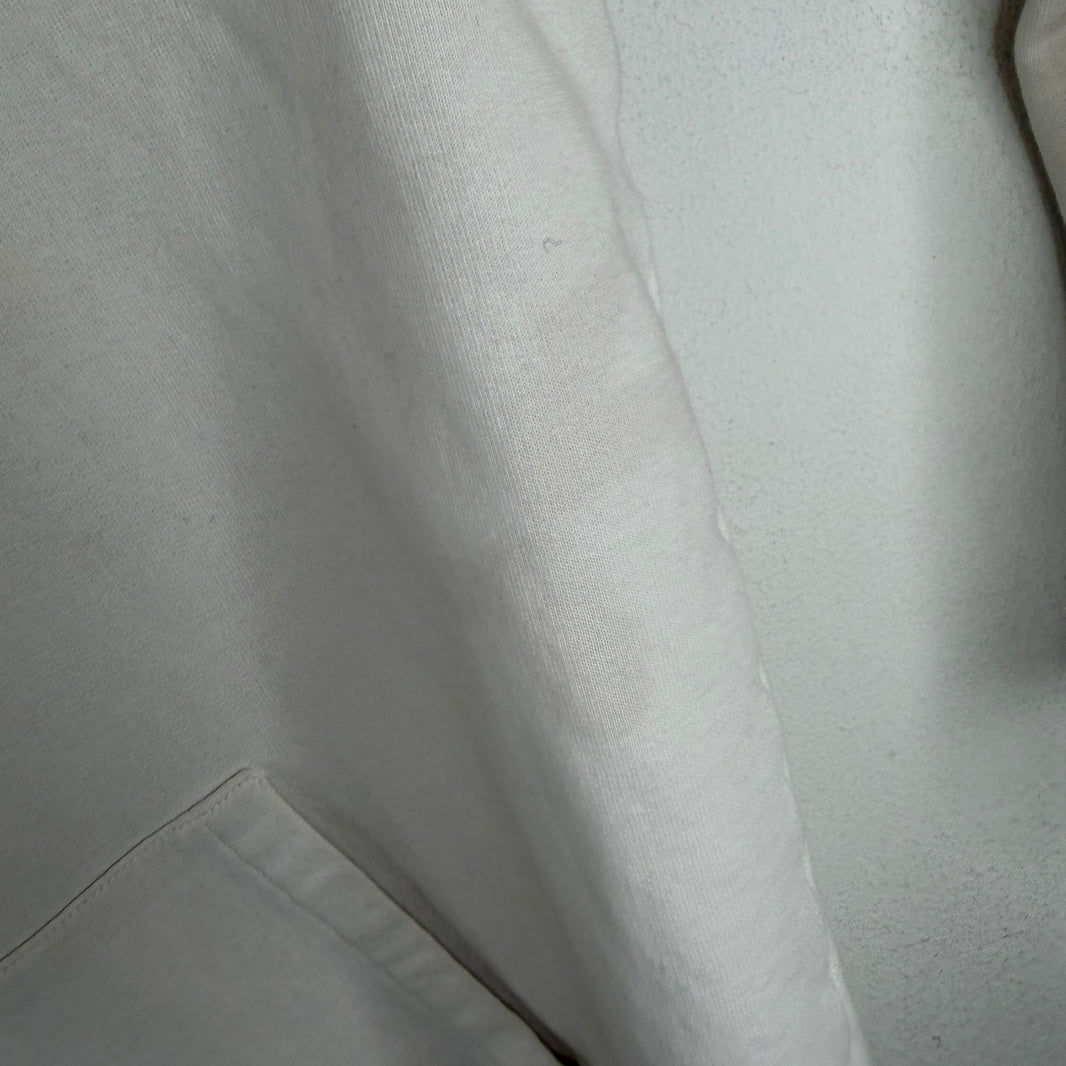 Saint Laurent Small Logo White Hoodie