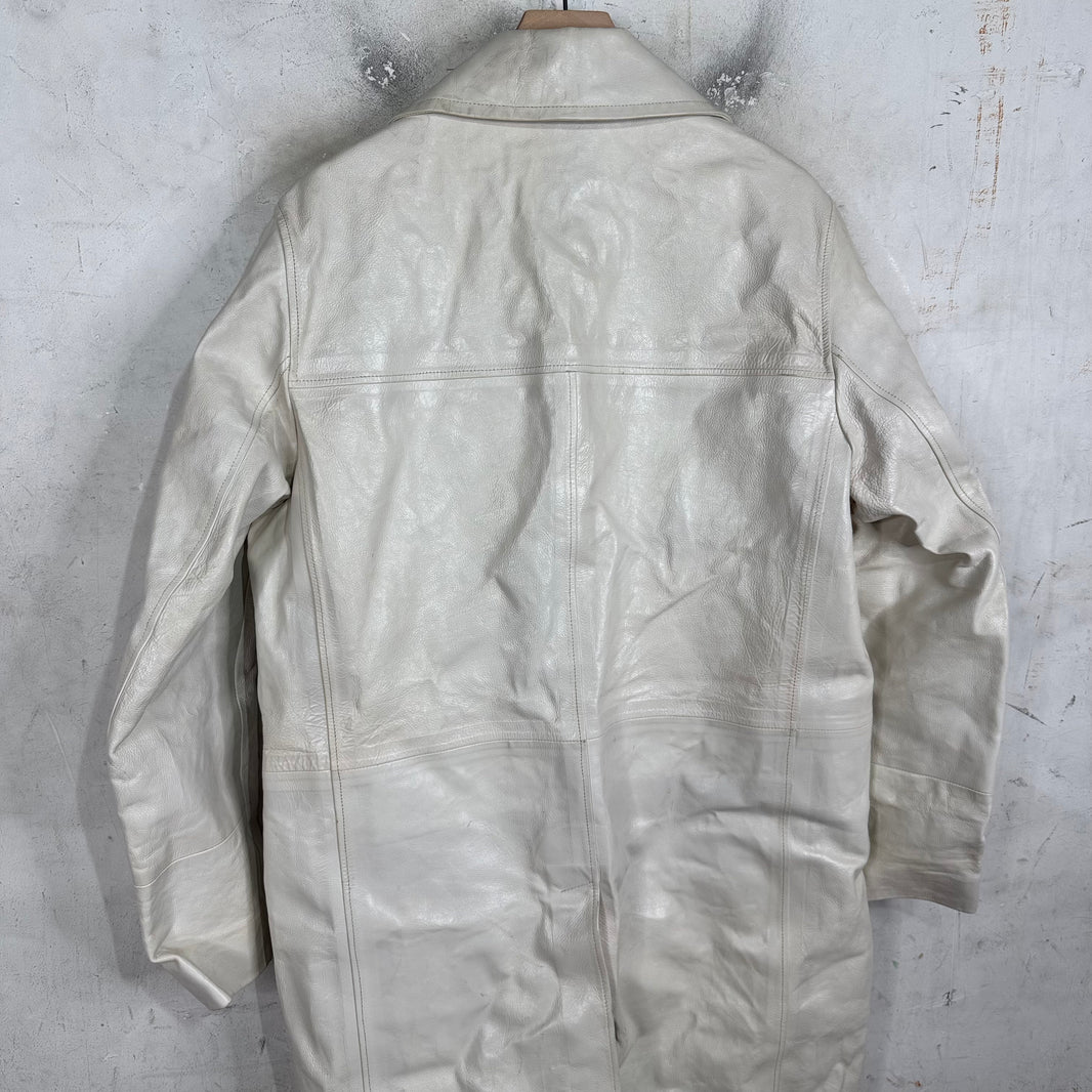 Calvin Klein 205W39NYC Sample Runway Leather Coat