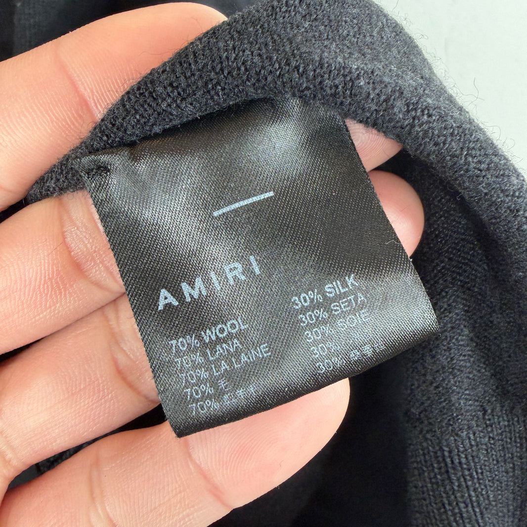 Amiri Black Wool Sweater