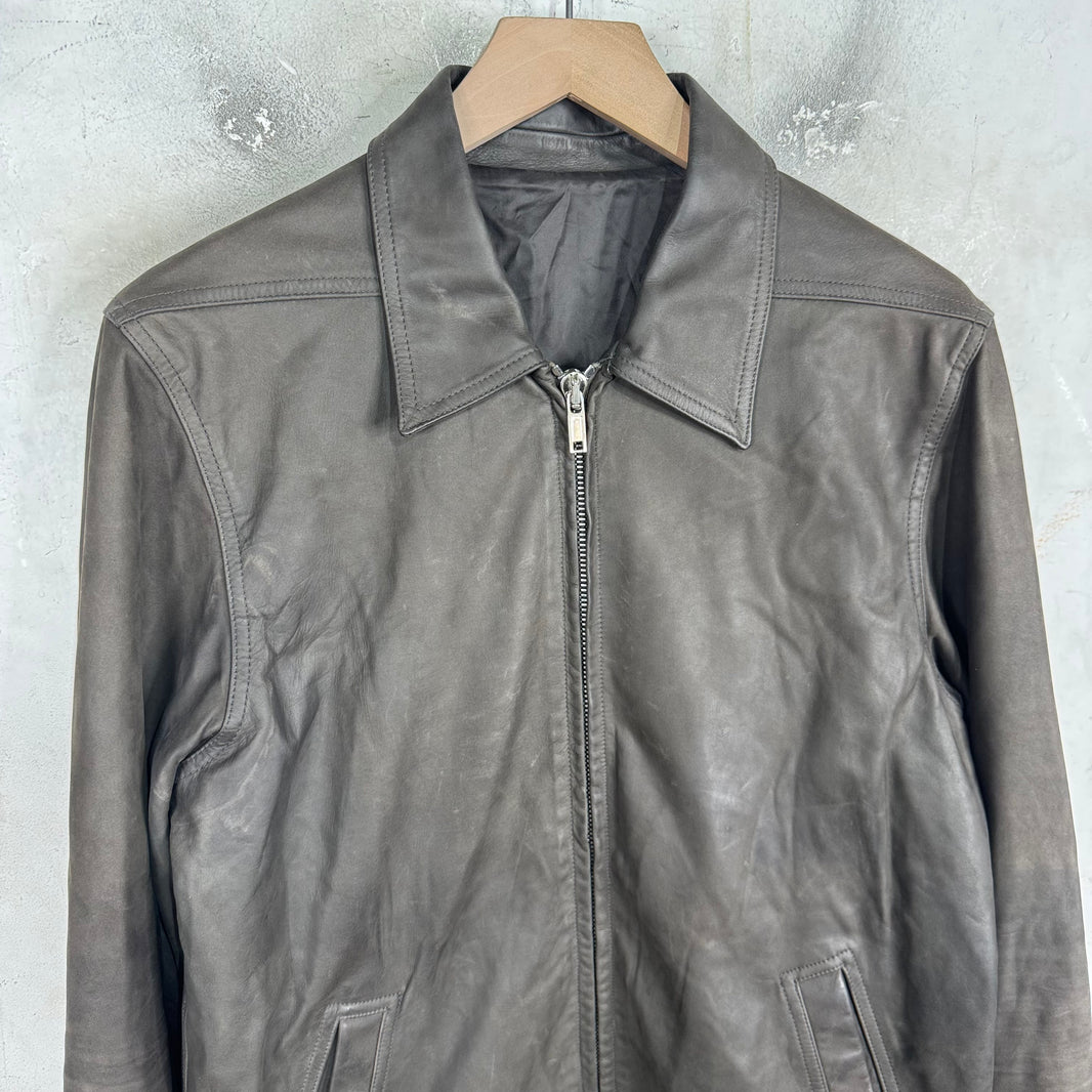 Rick Owens Porterville Calf Leather Backstrap Jacket