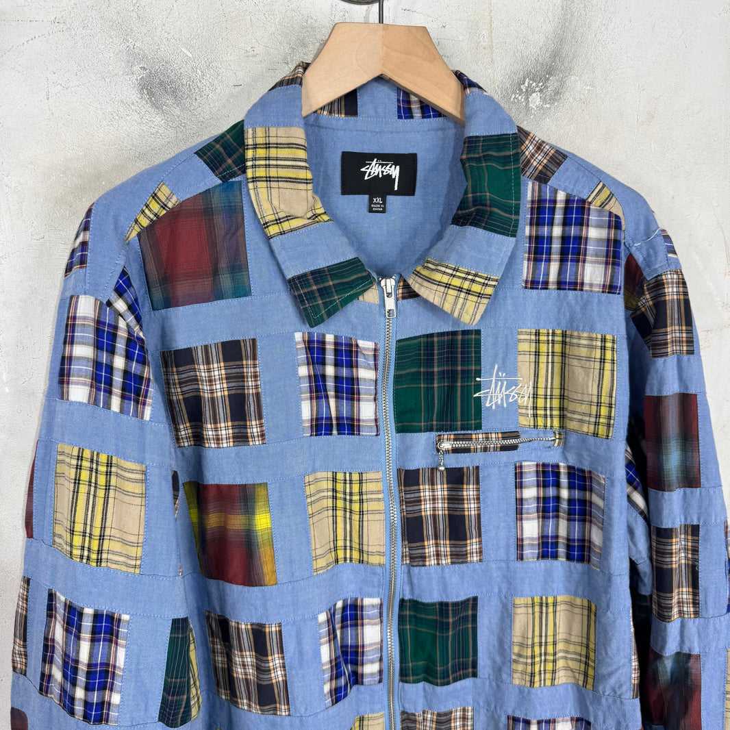 Stussy Plaid Patchwork Jacket