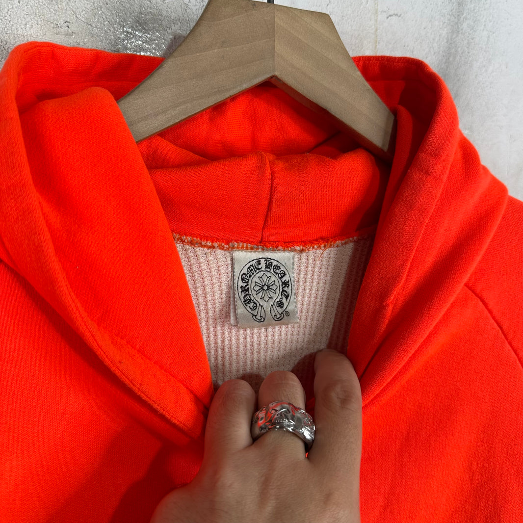 Chrome Hearts Orange Thermal Horseshoe Pullover Hoodie