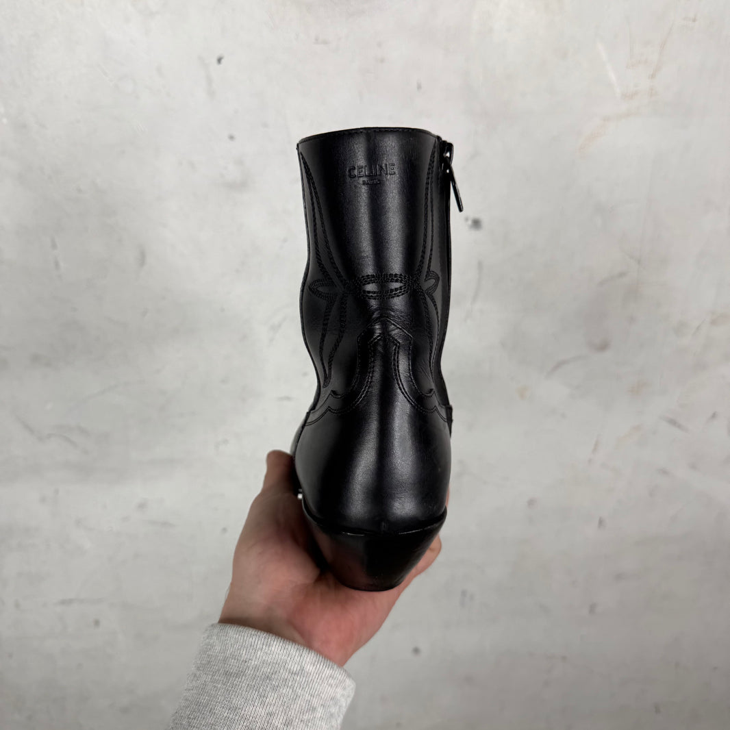 Celine Steel Tipped Western Boots