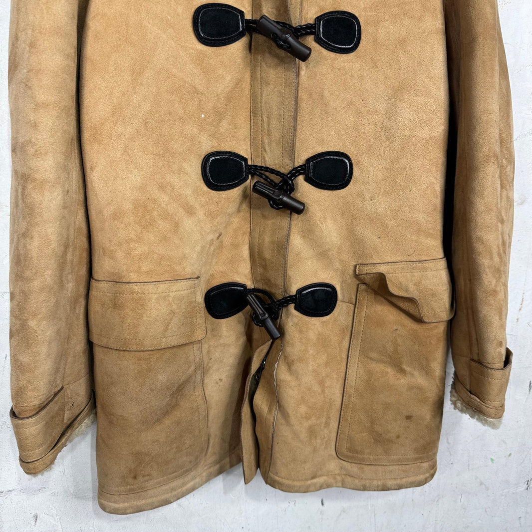 Gucci Shearling Hooded Duffle Coat