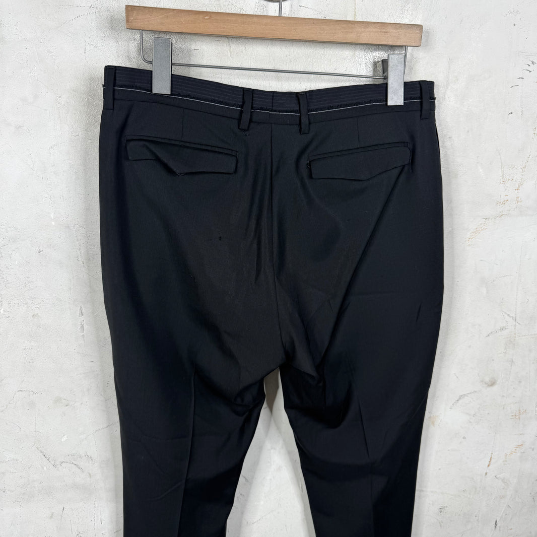 Dior Striped Waist Black Trousers