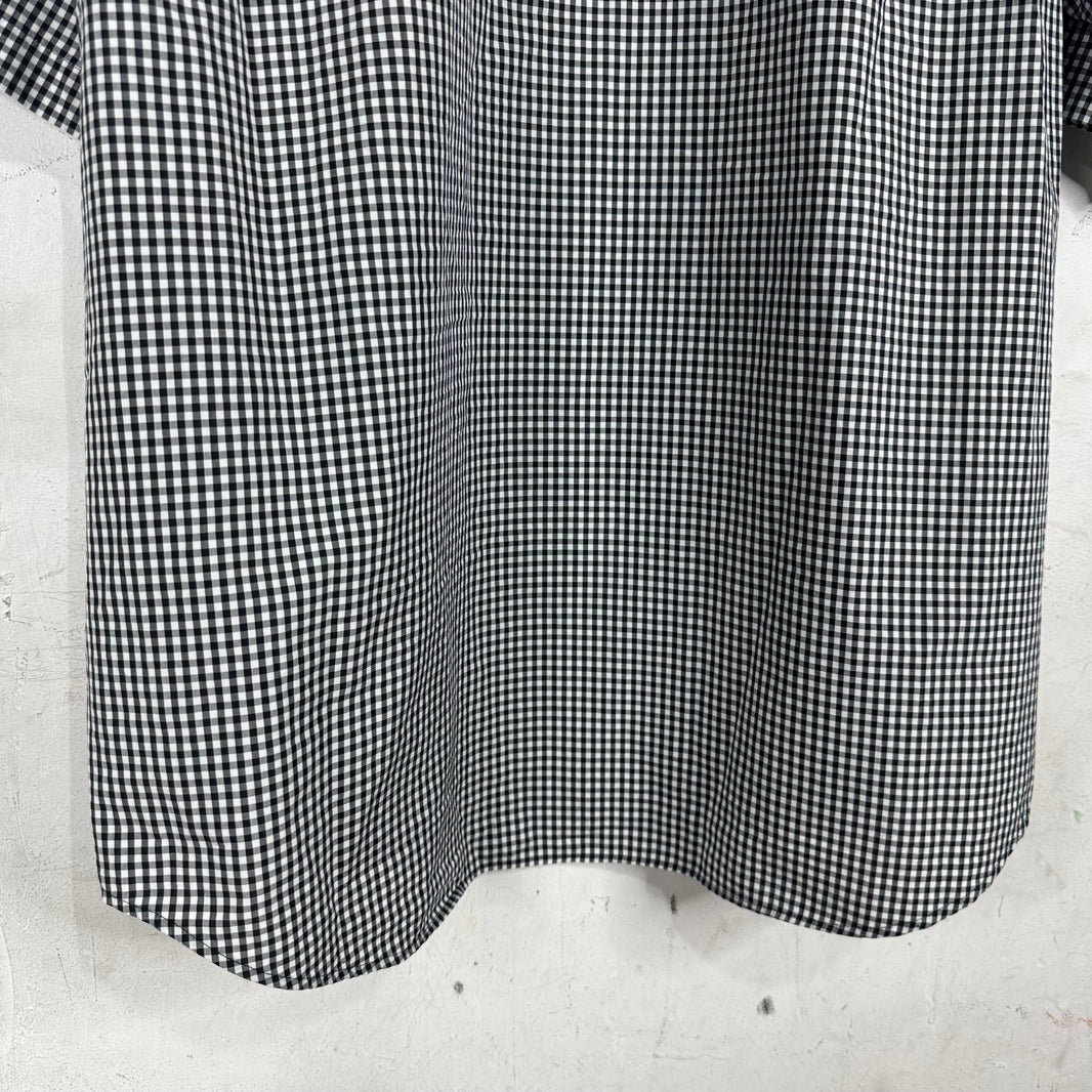 Balenciaga Checkered Mastercard Zipped S/S Shirt