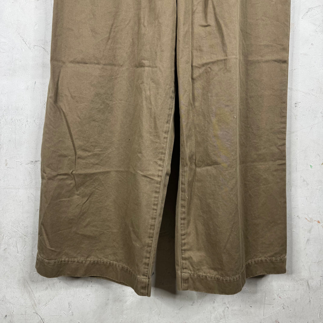 Kapital Pleated Loose Tan Pants