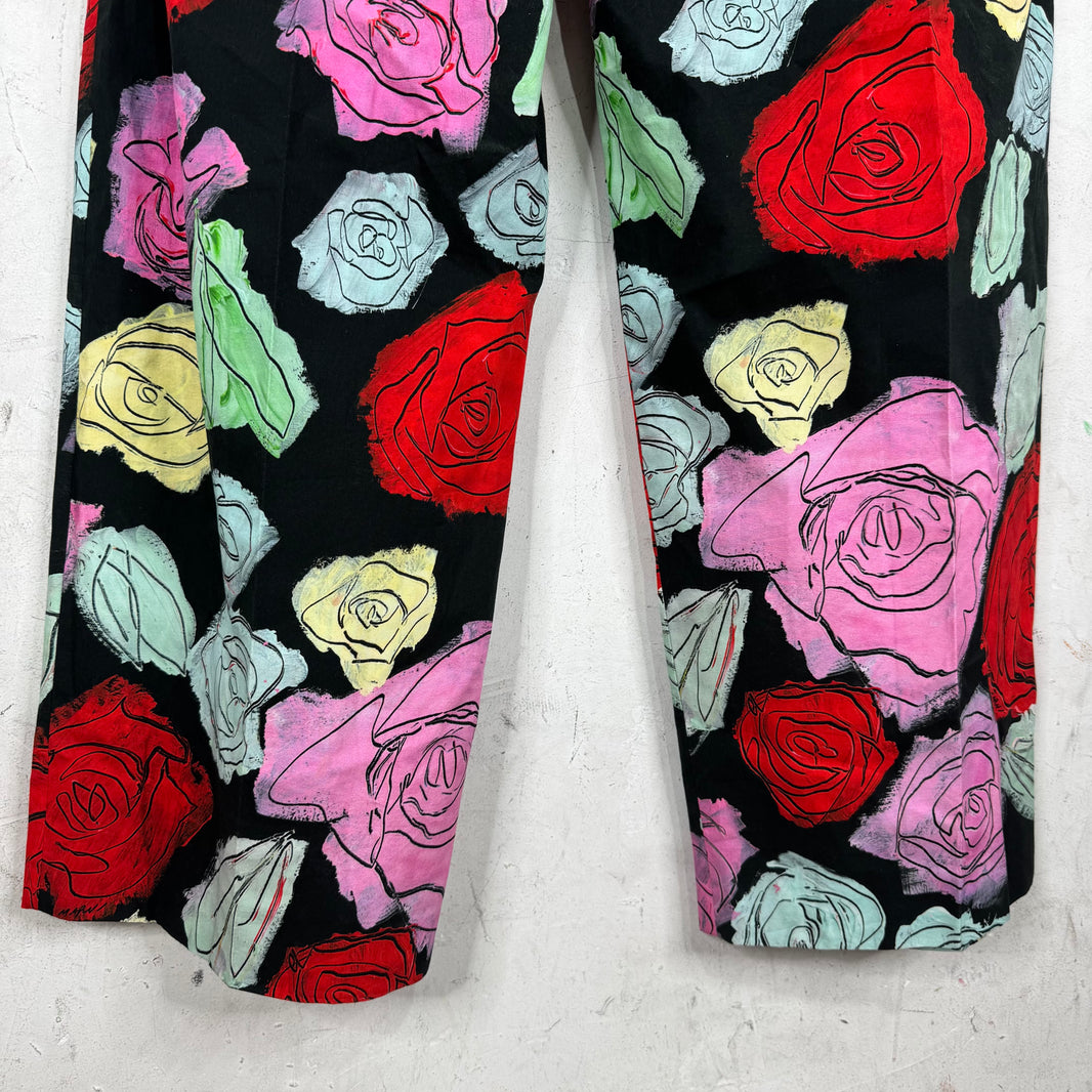 Marni Floral Pleated Loose Trousers