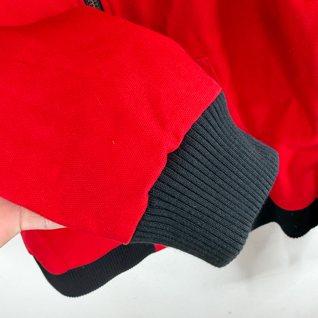 Vlone Red Hood Logo Work Jacket