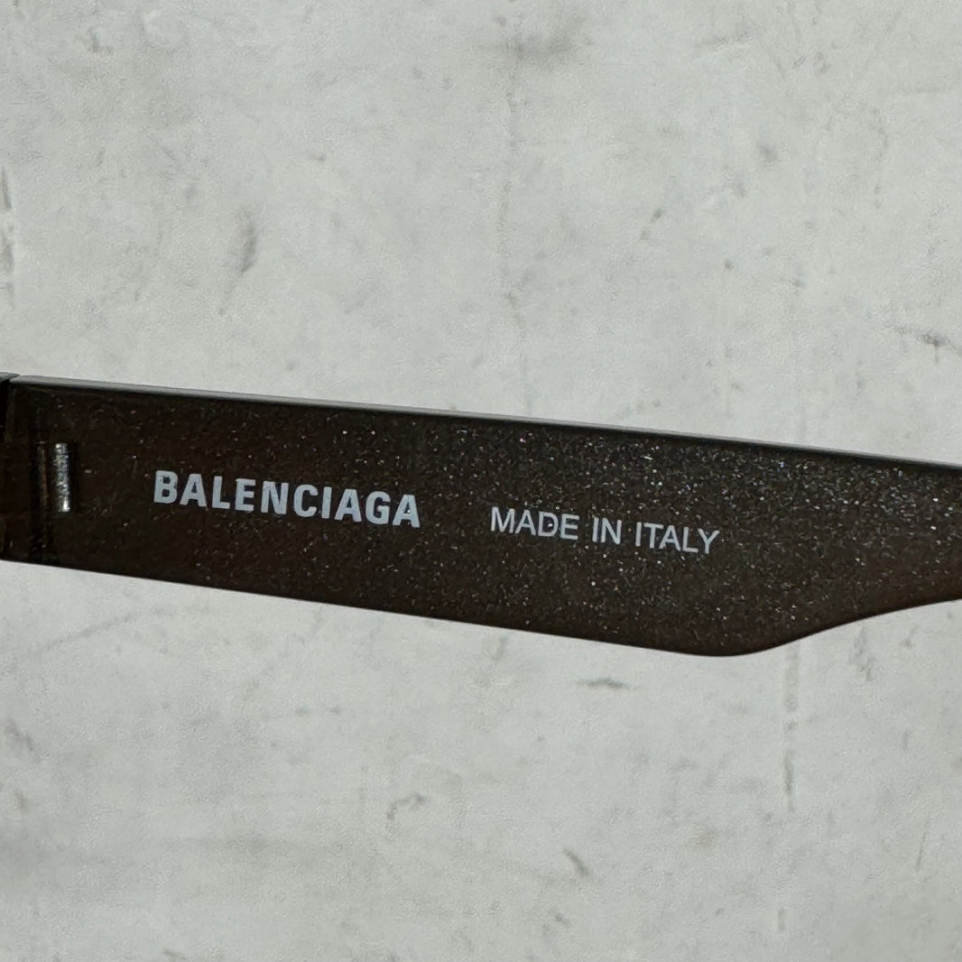 Balenciaga Black Glossy Reverse Xpander Sunglasses