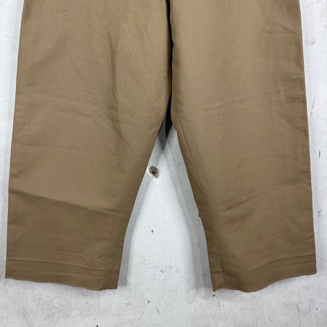 Acne Studios Loose Fit Khaki Trousers