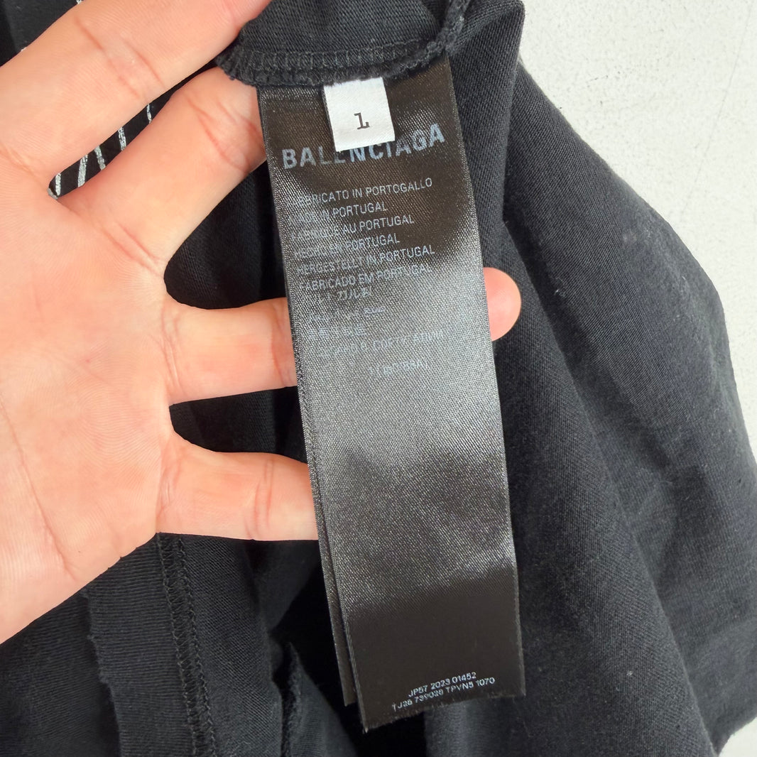 Balenciaga Drawn Dark Wave T-Shirt