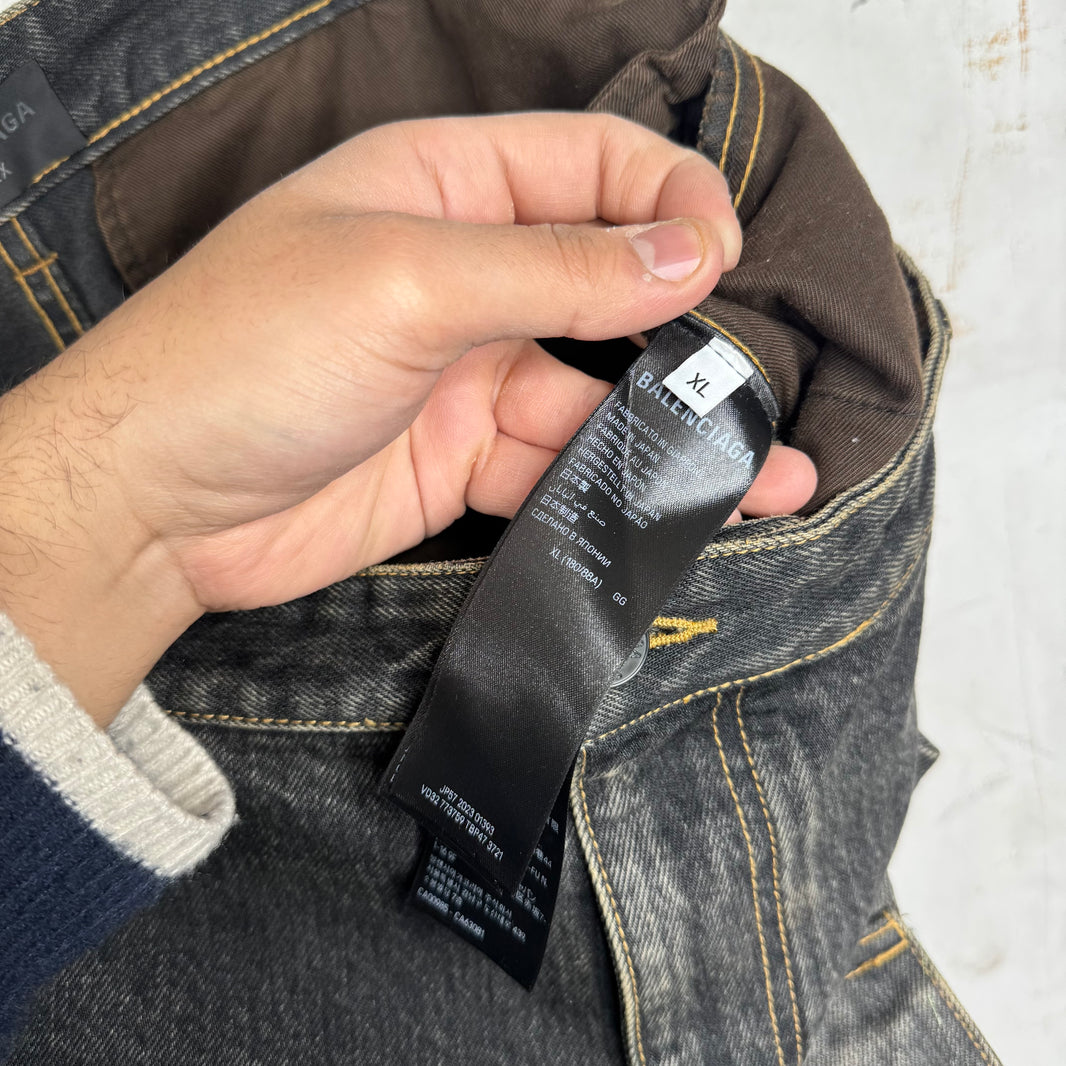 Balenciaga Japanese Denim Convertible Cargos