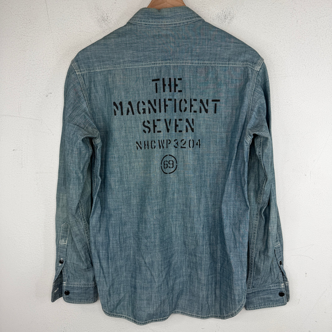 Neighborhood Stencil Denim Shirt