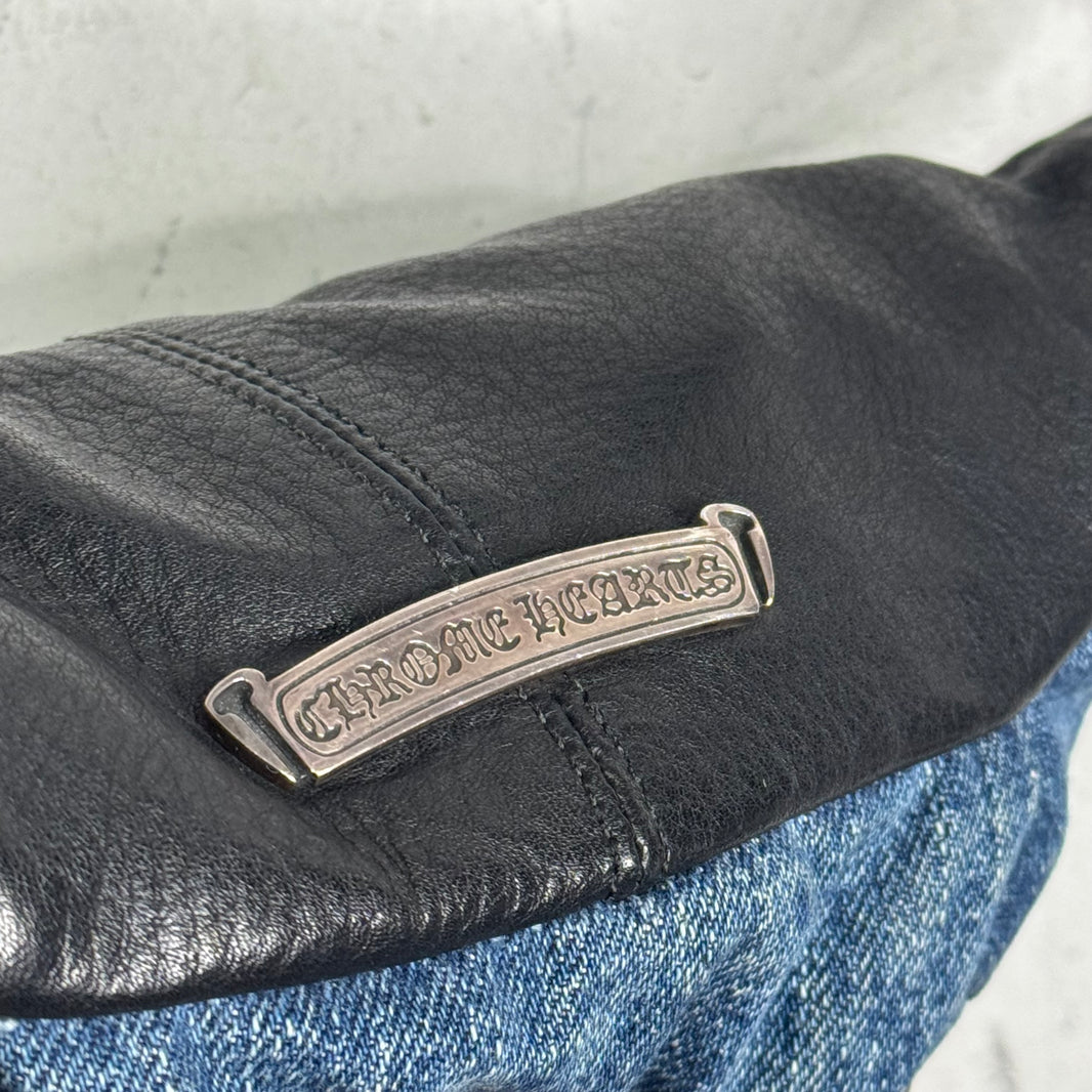 Chrome Hearts Mini Denim Snat Pouch