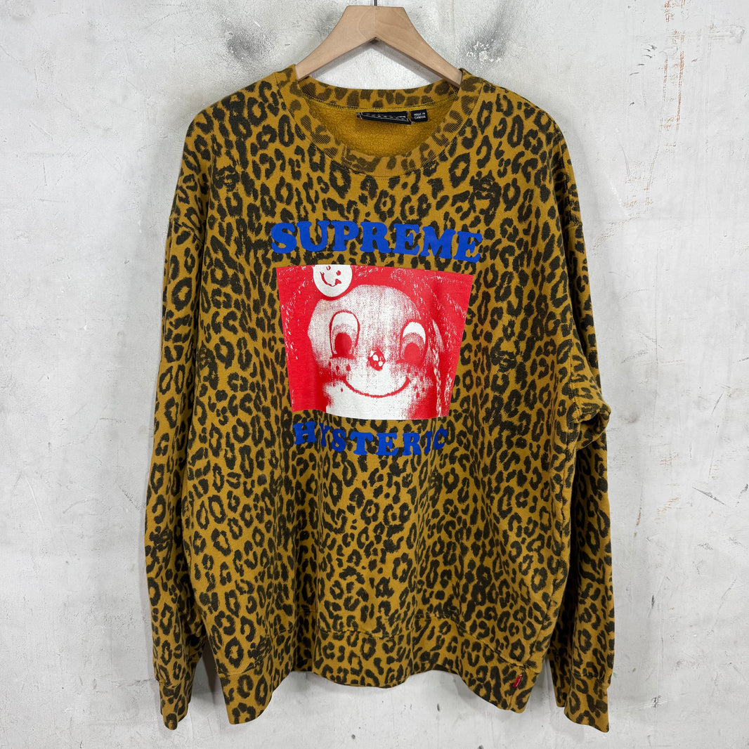 Supreme x Hysteric Glamour Cheetah Crewneck