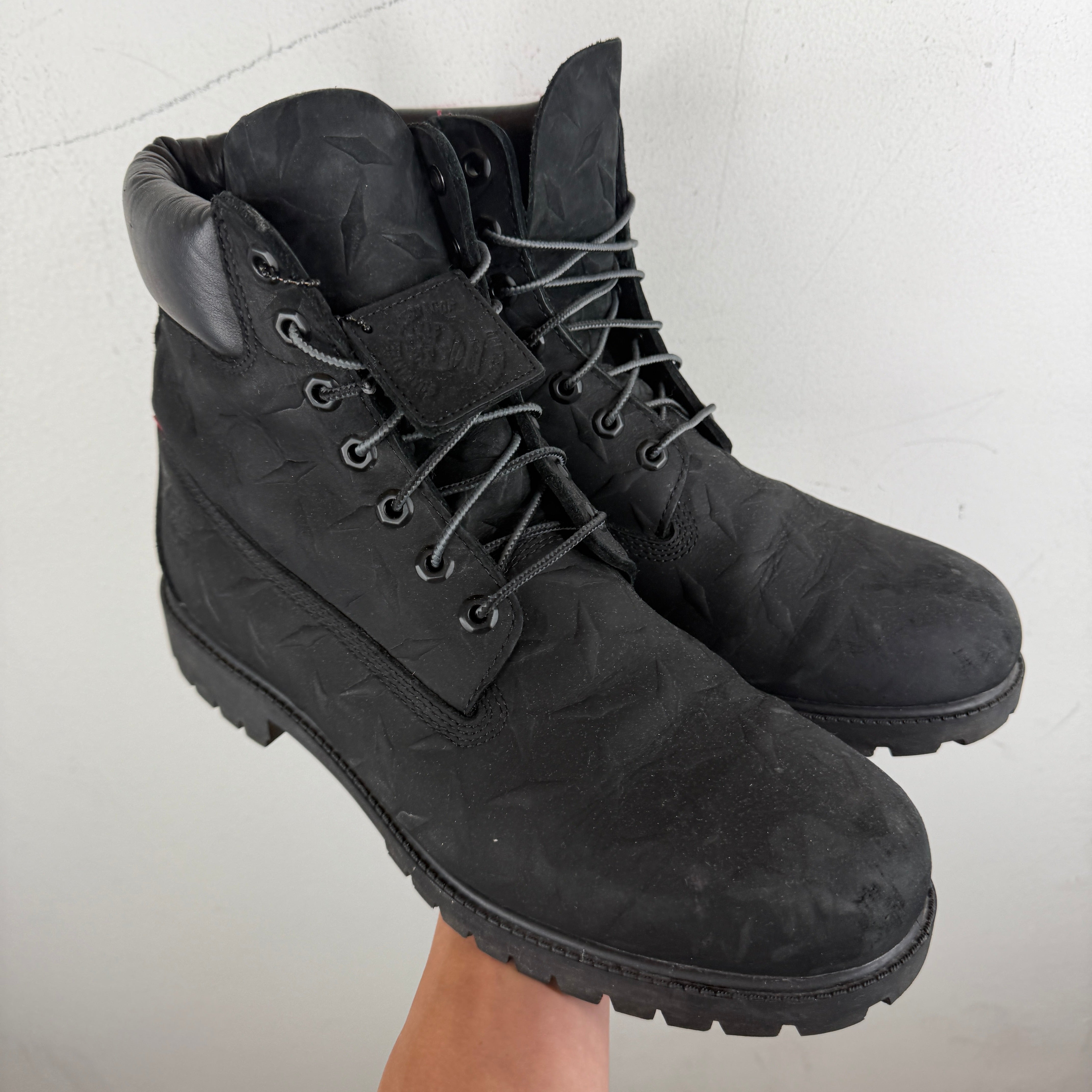 Supreme Timberland Black 6 Inch Diamond Plate Boots – www.Lukes.store