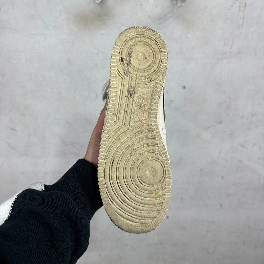 Nike x CDG White Paneled Mid AF1's