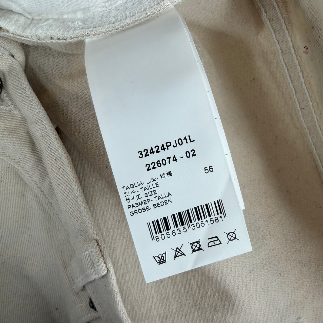 424 White Loose Fit 5 Pocket Straight Jeans