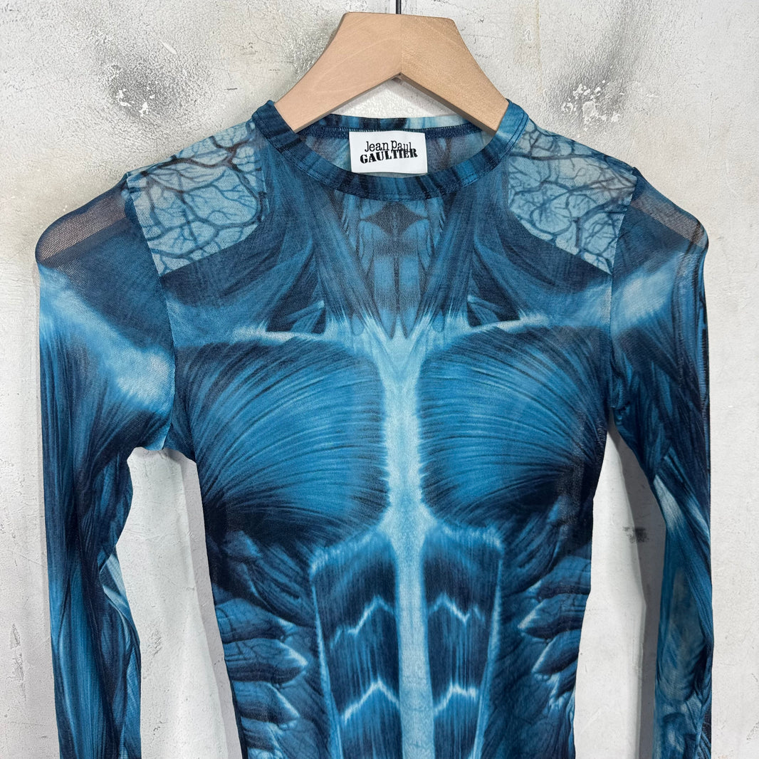 Jean Paul Gaultier Muscle Anatomy Sheer Shirt
