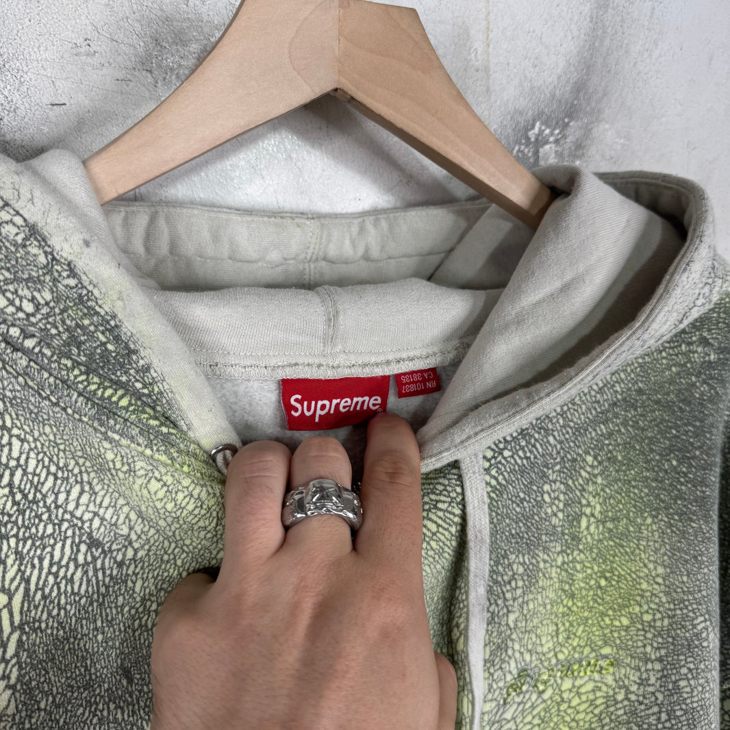 Supreme Cracked Printed Zip Hoodie