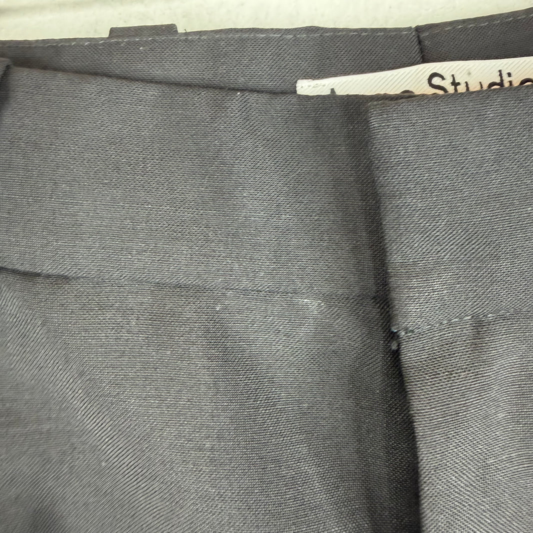 Acne Studios Black Pleated Trouser Pants