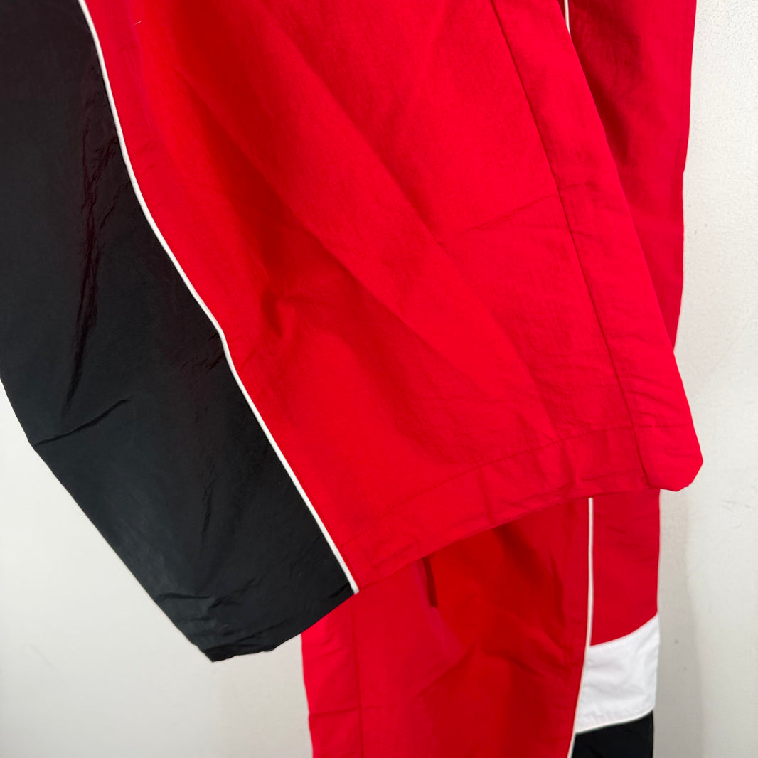 Nahmias Red Baggy Track Pants