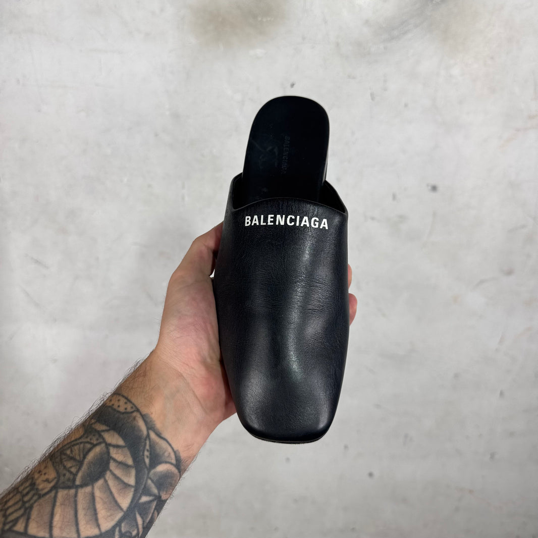 Balenciaga Cosy Logo Mules