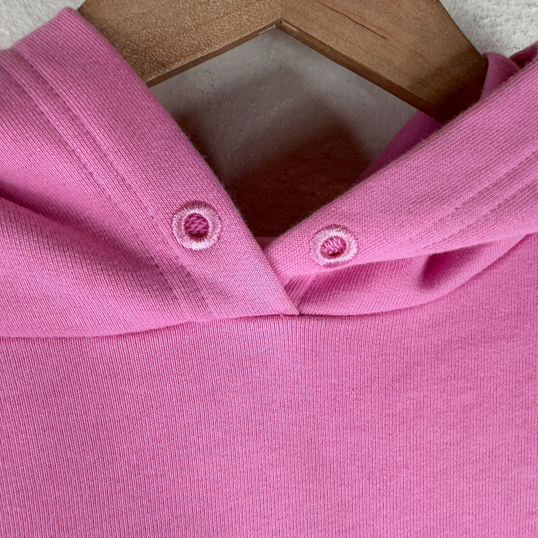 Balenciaga Pink Drawn 3B Logo Hoodie
