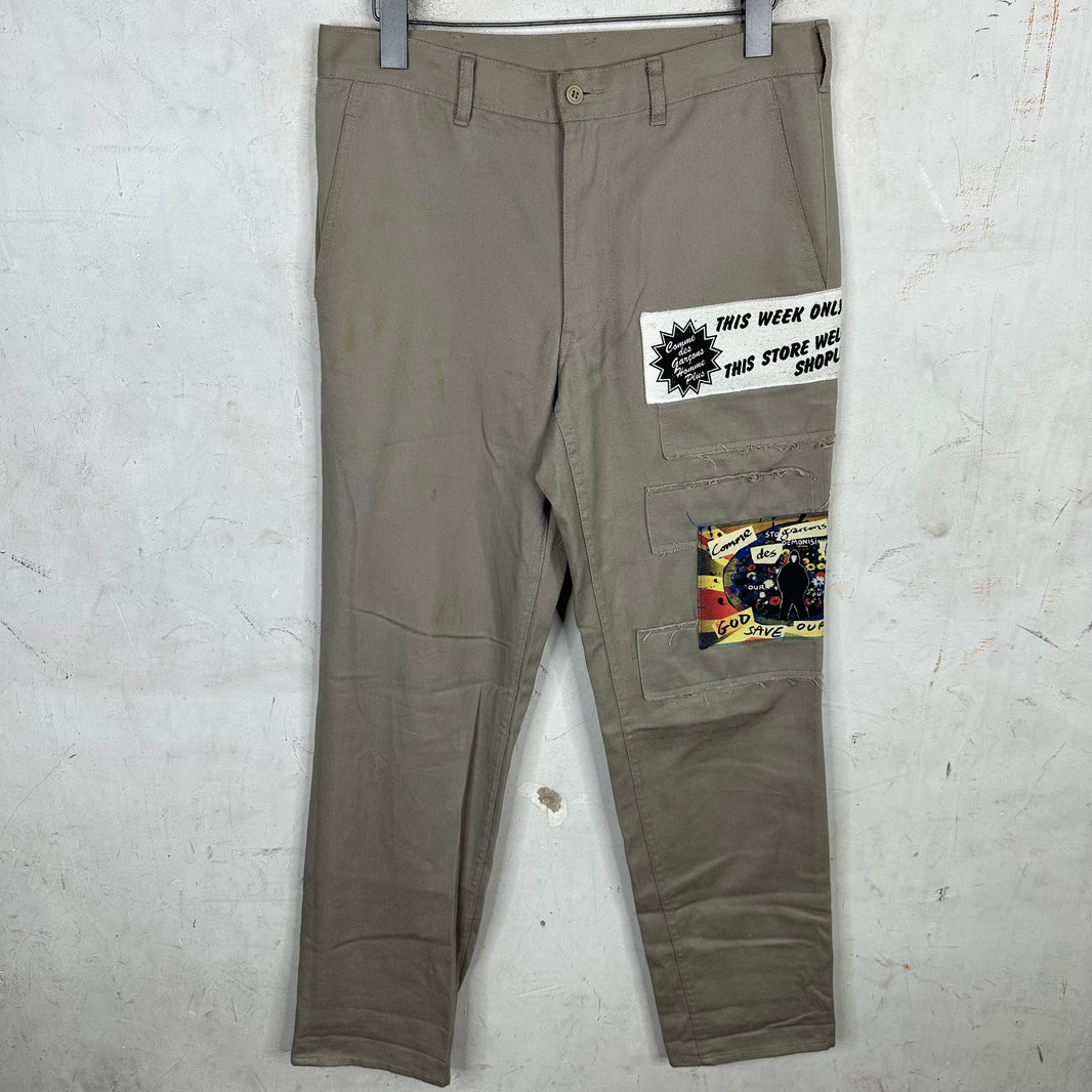 CDG Homme Jamie Reid Patchwork Trousers