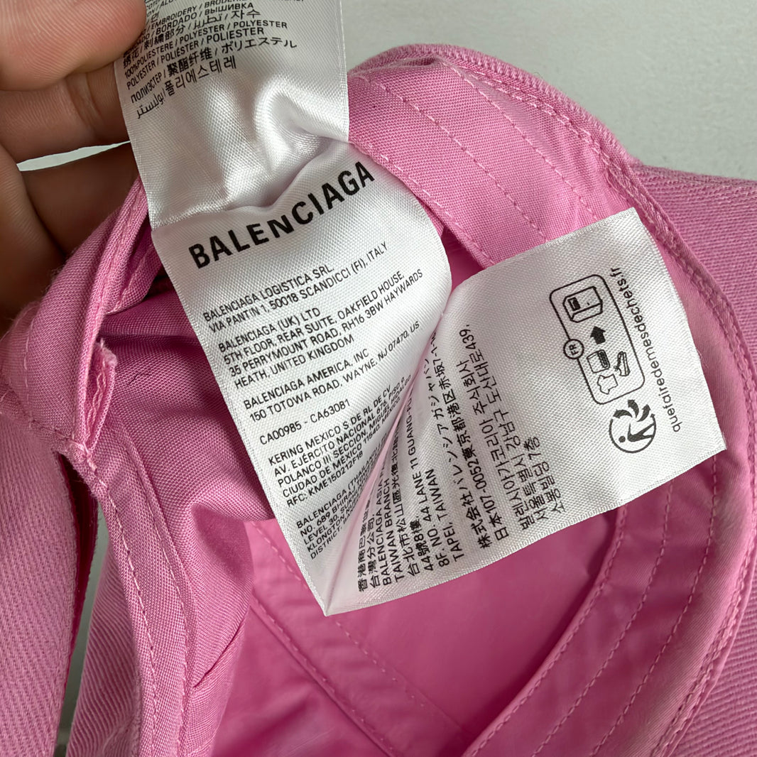 Balenciaga Pink Soccer Hat