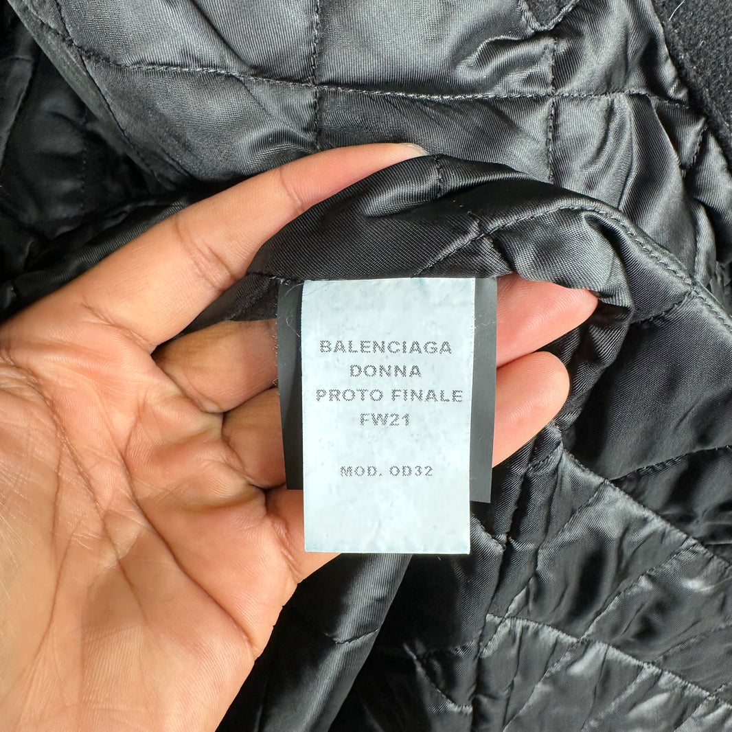 Balenciaga Sample Offshore Layered Coat