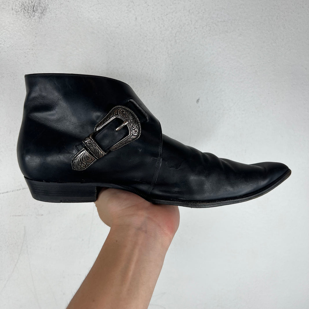 Saint Laurent Leather Duckie Ankle Boot