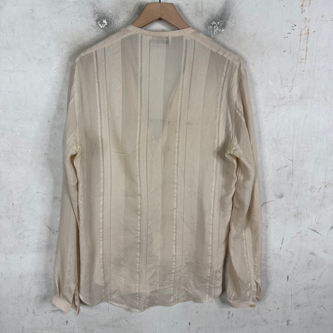 Saint Laurent Mandarin Collared LS Shirt