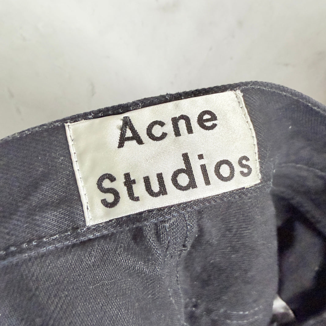 Acne Studio Black Straight Leg Denim Jeans